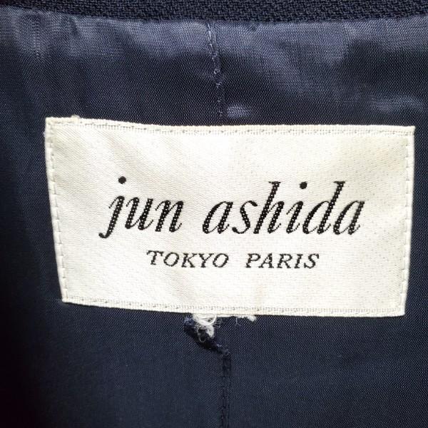 wnc ジュンアシダ junashida ジャケット 青系 ツイード スタンドカラー