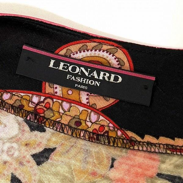 anc レオナール LEONARD カーディガン LL 黒系 赤 ジャケット