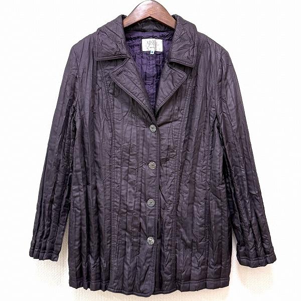 #wnc ミゼール MISSEL ジャケット L 紫系 中綿 シワ加工 レディース [950431] | 