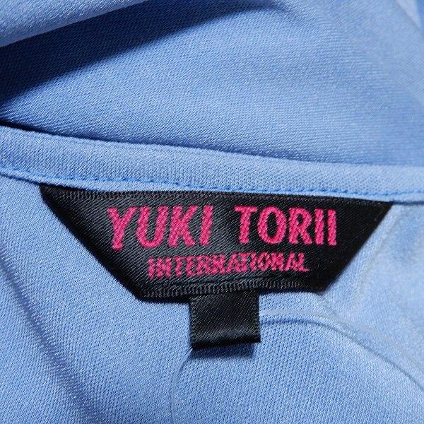 snc ユキトリイ YUKITORII ワンピース 42 水色 半袖 ベルト付き レース