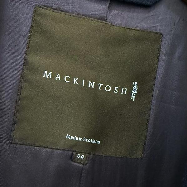 wnc マッキントッシュ MACKINTOSH コート 34 濃紺 ダブルボタン 小さい