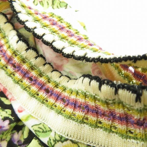 s レリアン Leilian カットソー チュニック 11 ベージュ系 マルチ 花柄