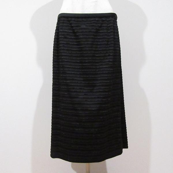 #anc レリアン Leilian スカートスーツ 13+ 黒 ボーダー 大きいサイズ タグ付き 美品 レディース [950956] |  | 04