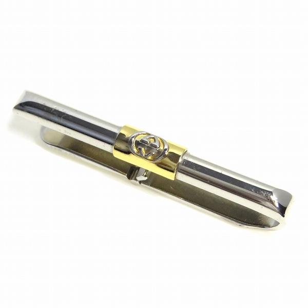 #anza グッチ GUCCI タイピン タイバー GG イタリア製 シルバー ゴールド メンズ [951797] | 