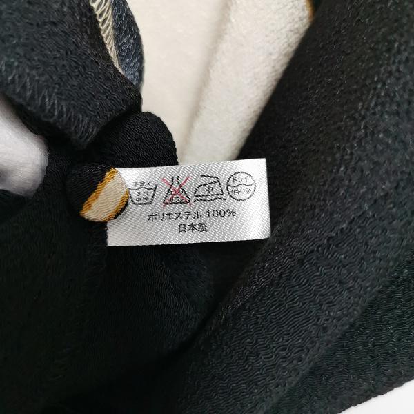 snc シセンドウ 詩仙堂 チュニック ちりめん 蝶 黒 ベージュ系 黄色系