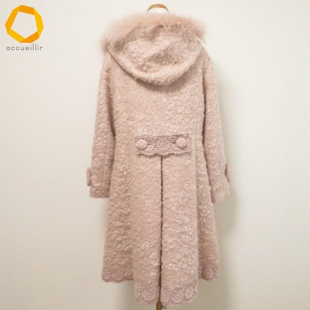 ピンクハウス PINKHOUSE コート ベージュ レース リボン PINK HOUSE