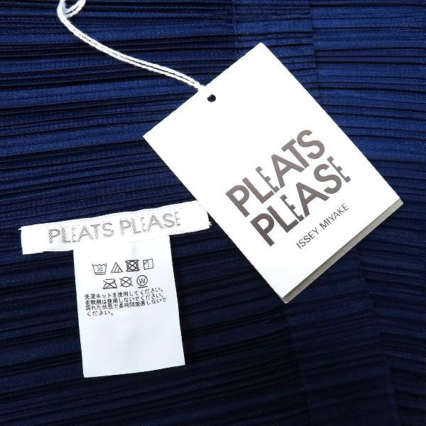 spc プリーツプリーズ PLEATSPLEASE カットソー 紺 グレー コメット