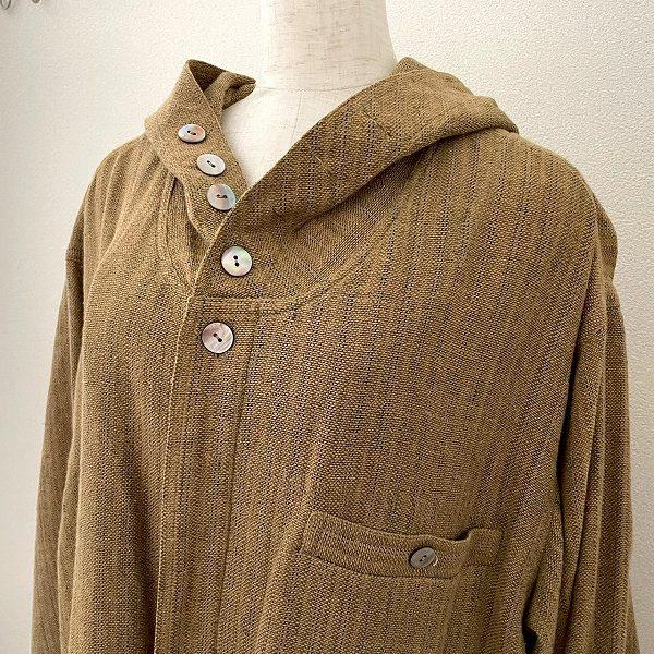 anc うさと ウサト USAATO ジャケット 茶系 ロング フード 美品