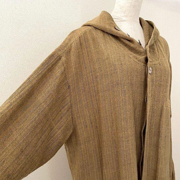 anc うさと ウサト USAATO ジャケット 茶系 ロング フード 美品