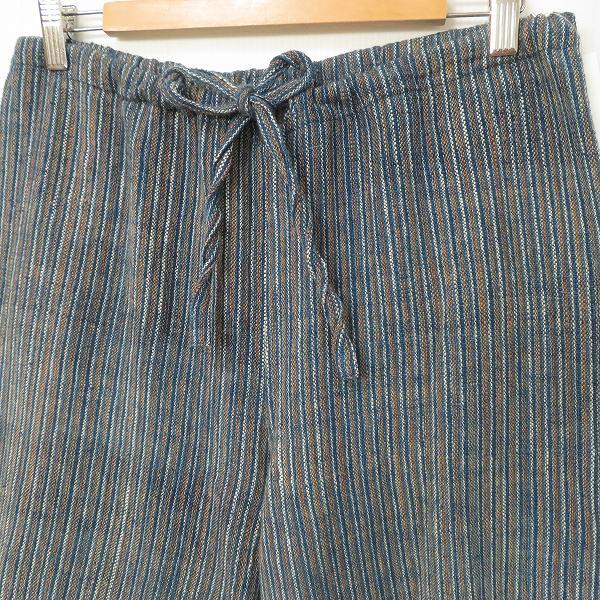 anc うさと ウサト USAATO パンツ ガウチョパンツ 青 白系 オレンジ