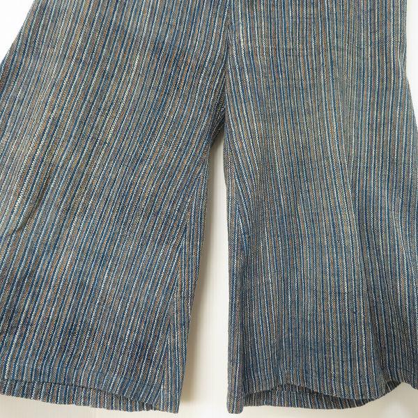 うさとの服★usaato ガウチョパンツ anc うさと ウサト USAATO パンツ ガウチョパンツ 青 白系 オレンジ