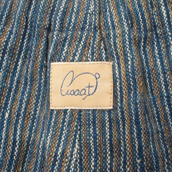 anc うさと ウサト USAATO パンツ ガウチョパンツ 青 白系 オレンジ