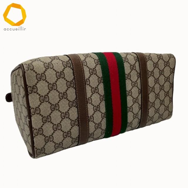 anb グッチ GUCCI ハンドバッグ 茶系 オールドグッチ ヴィンテージ 