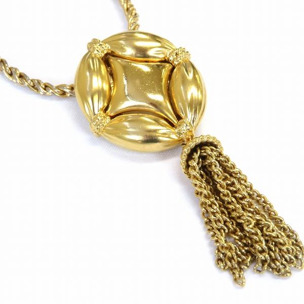#ae バルマン BALMAIN ロング ネックレス 金 ゴールド ヴィンテージ ジュエリー フリンジ アクセサリー 952657 k01 |  | 02