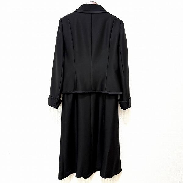 anc ランバン ノワール LANVIN NOIR ワンピーススーツ 42 黒