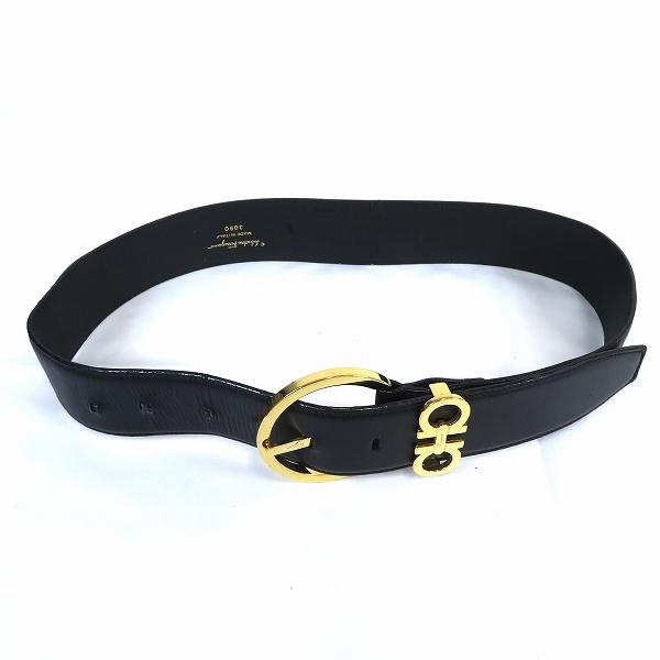 ae サルヴァトーレフェラガモ Salvatore Ferragamo ベルト 3090 70 黒