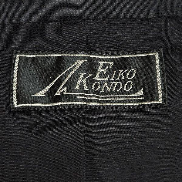 anc エイココンドウ EIKO KONDO ジャケット 42 黒 フレア ペプラム風 2