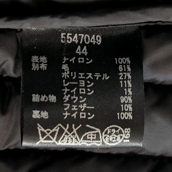 wnc バレンザ VALENZA ダウンベスト 44 黒 フェザー混 ビジュー