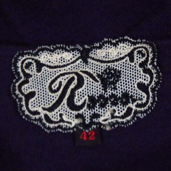 wnc インポートロッサ import Rossa ニット・セーター 42 紫系 花