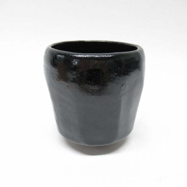 anv 平安紫楽造 黒岩わすれ岩 京焼 楽焼 筒茶碗 茶器 茶道具 陶器 伝統