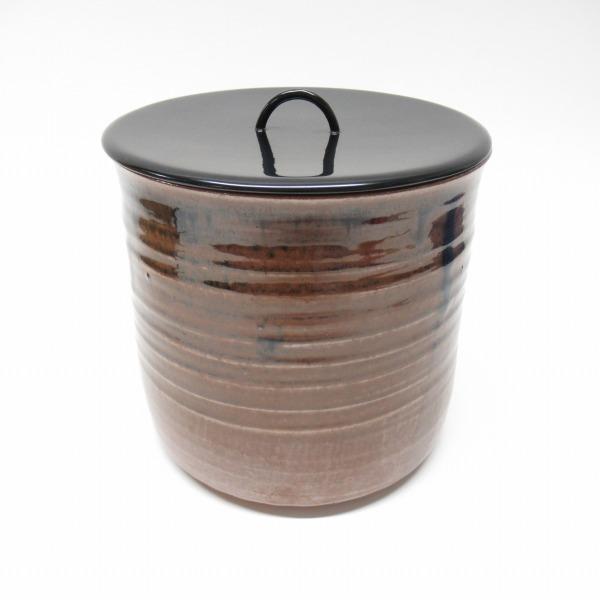 anv 加藤唐三郎造 古瀬戸 上塗蓋付 水指 水差し 茶器 茶道具 陶器 伝統