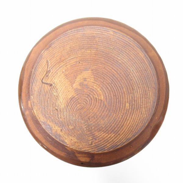 anv 加藤唐三郎造 古瀬戸 上塗蓋付 水指 水差し 茶器 茶道具 陶器 伝統