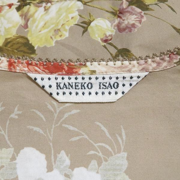 anc カネコイサオ KANEKO ISAO シャツ ブラウス ベージュ 花柄 バラ 