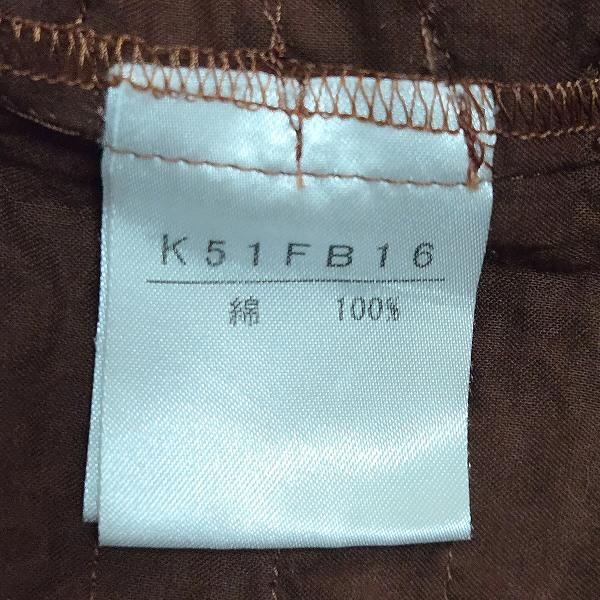 snc カネコイサオ KANEKO ISAO カットソー 茶 ピコフリル リボン 