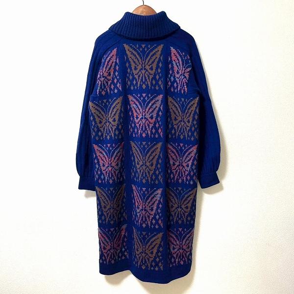 wnc サイトウトヨコ 斉藤都世子 ワンピース 青系 マルチ ニット