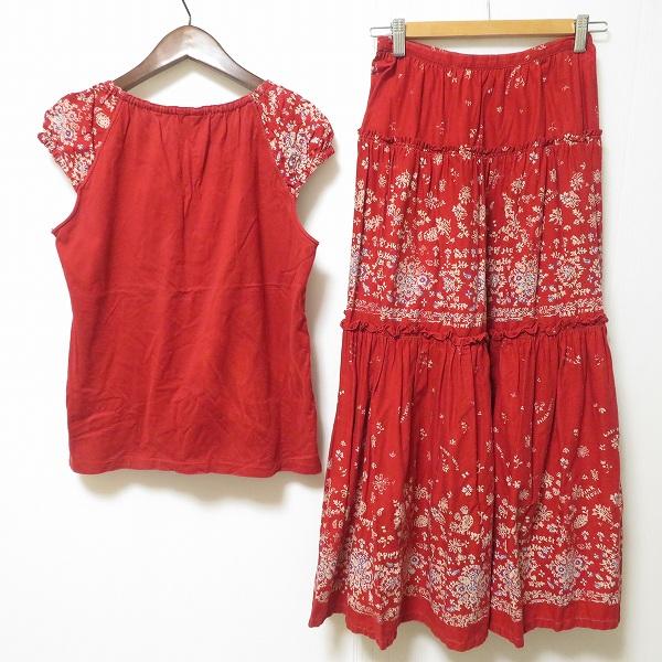 snc ピンクハウス PINKHOUSE セットアップ ツーピース 赤 キャップ