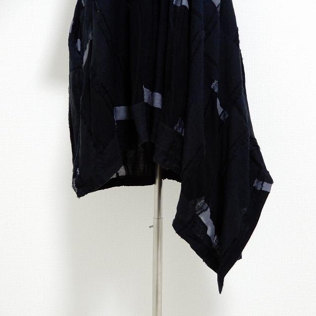 snc メフウセンソユニコ 芽風 チュニック 38 黒 グレー ドルマン 変形