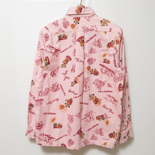 #anc サンサーフ SUN SURF 東洋エンタープライズ 長袖シャツ ネルシャツ M ピンク ボタンダウン ハワイアン メンズ [955963]