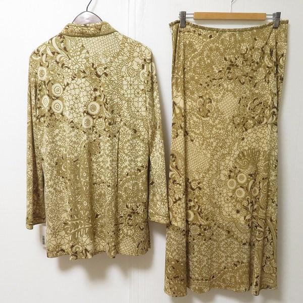 美品 レオナール ジャケット カンカン トリム 花 ペイズリー ベージュ