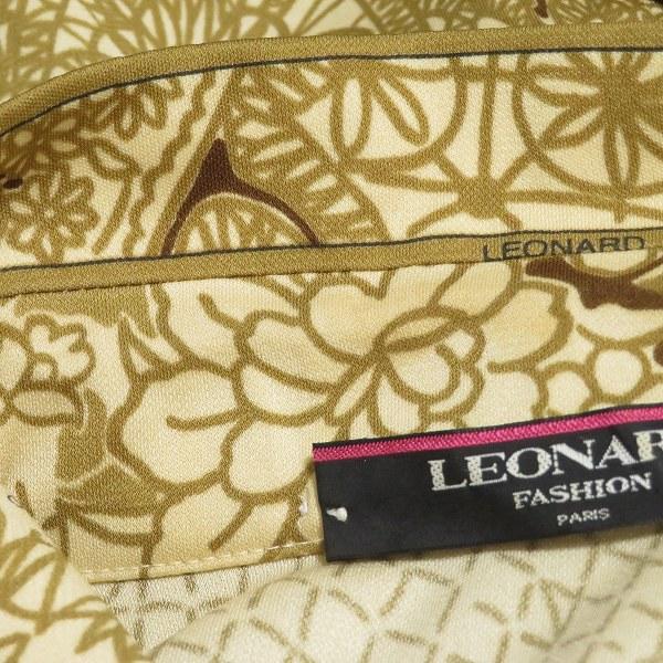 anc レオナール LEONARD セットアップ スリーピース ベージュ系 茶 