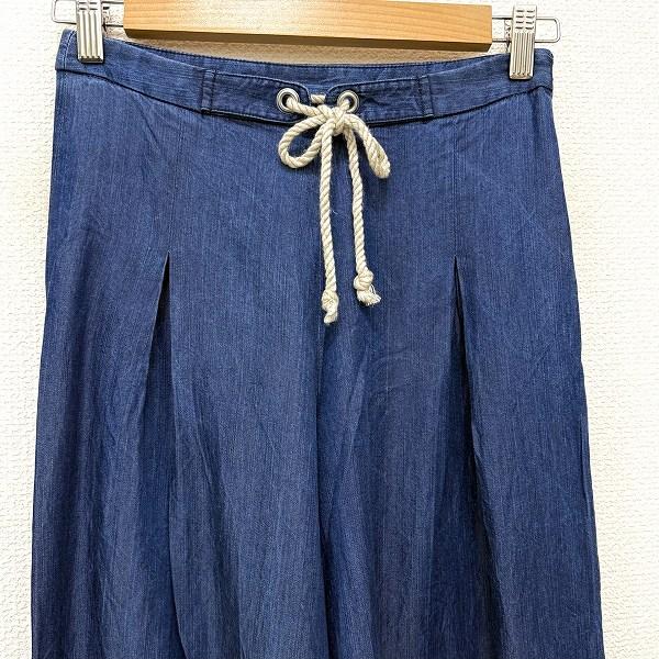 #anc ビアズリー BEARDSLEY パンツ 0 青系 デニム 薄手 ワイド サイドジップ レディース [956294] |  | 02
