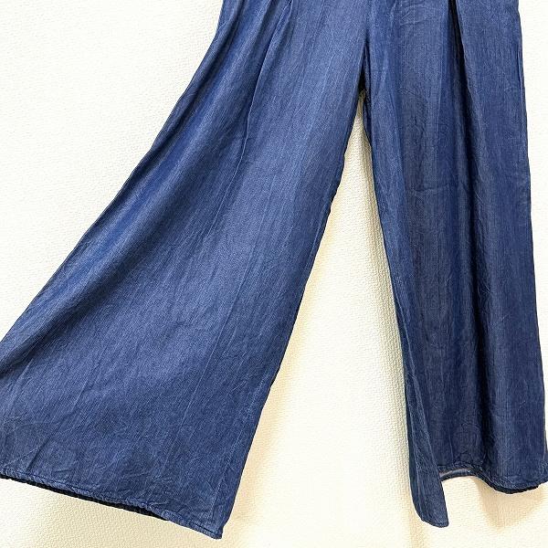 #anc ビアズリー BEARDSLEY パンツ 0 青系 デニム 薄手 ワイド サイドジップ レディース [956294] |  | 03