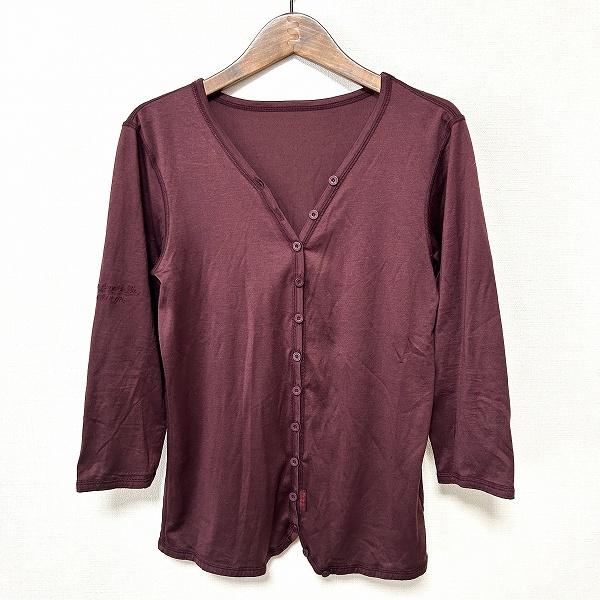 【新品・未使用】マドモアゼルノンノン　定番カーディガン　チャコールブラウン色 中古・古着通販】Mademoiselle NON NON (マドモアゼルノンノン) 定番裏