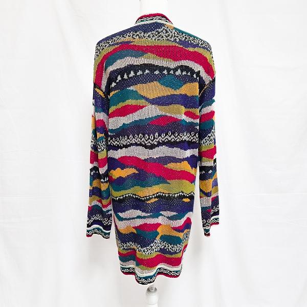 axc ミッソーニ MISSONI アンサンブル 赤 オレンジ マルチ 総柄 