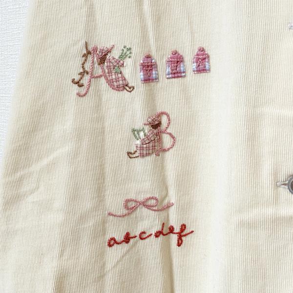 COTTON HOUSE Aya 細コーデュロイ 刺繍 ブラウス COTTON HOUSE Aya 細