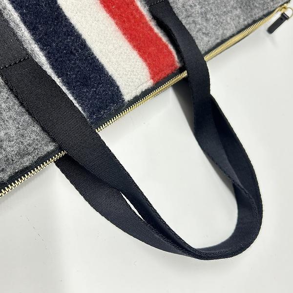 THOM BROWNE（トム ブラウン） #wnb トートバッグ グレー 赤 白 紺