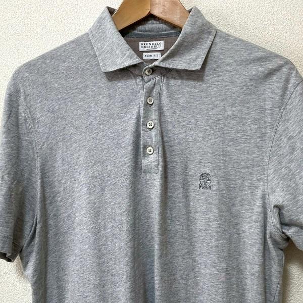 snc ブルネロクチネリ BRUNELLOCUCINELLI ポロシャツ L グレー 半袖