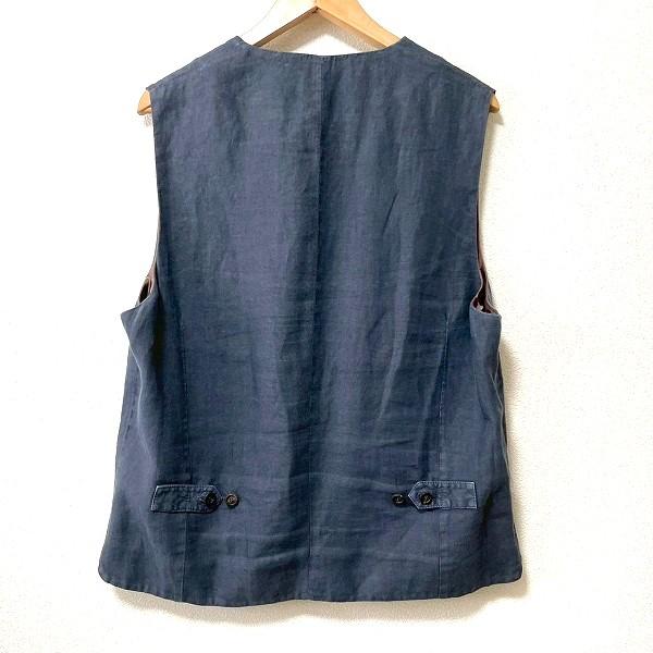 sxc ブルネロクチネリ BRUNELLOCUCINELLI ベスト・ジレ 56 グレー系 麻