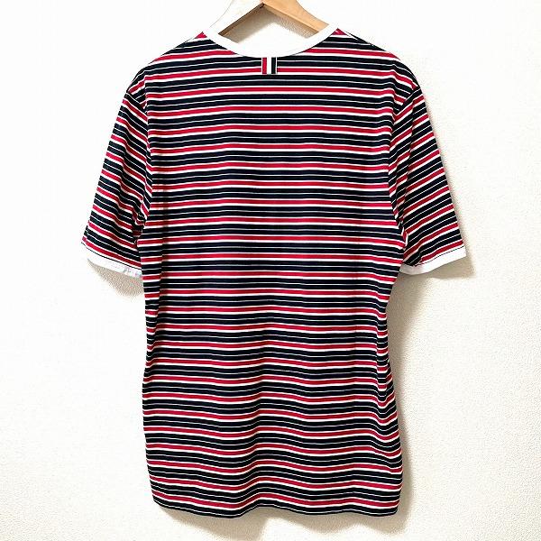 snc トムブラウン THOMBROWNE Tシャツ 4 白 赤 紺 半袖 ボーダー