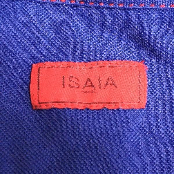 ISAIA　イザイア　サンゴ　ポロシャツ snc イザイア ISAIA ポロシャツ XXL 半袖 サンゴ 刺繍