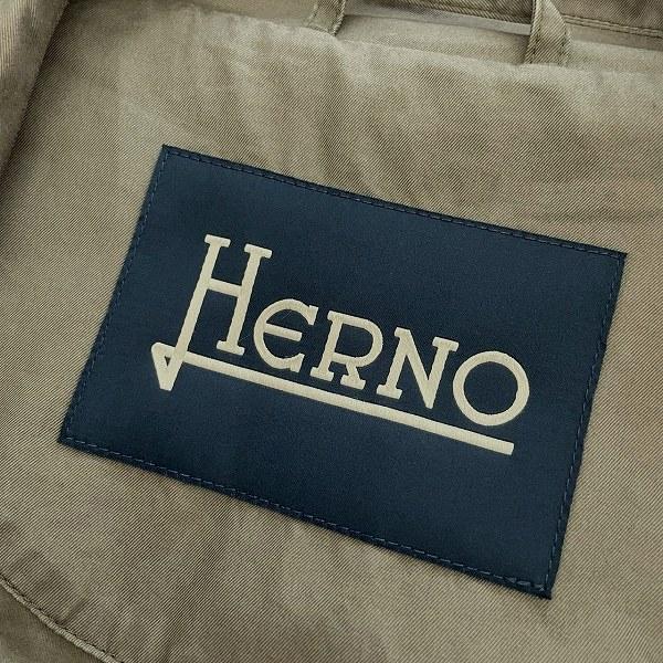 anc ヘルノ Herno ジャケット 54 カーキ ミリタリー 刺繍ワッペン