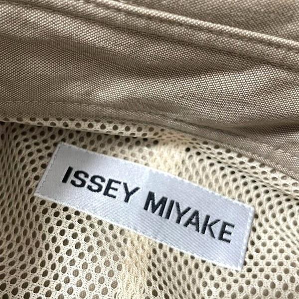 axc イッセイミヤケ ISSEYMIYAKE コート L ベージュ ロング ステン