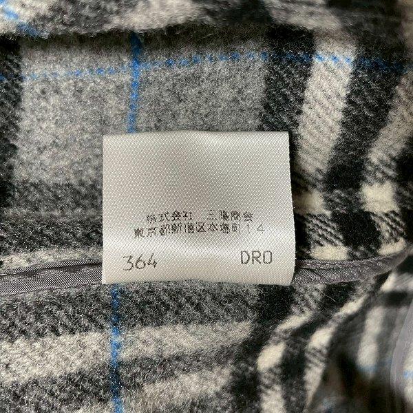 バーバリーブルーレーベル ダッフルコート ノバチェック グレー 38/Mサイズ バーバリーブルーレーベル ダッフルコート ノバチェック グレー フード