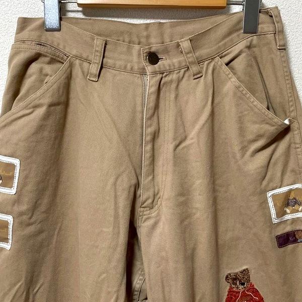 anc カールヘルム KarlHelmut パンツ M ベージュ くま 刺繍 メンズ