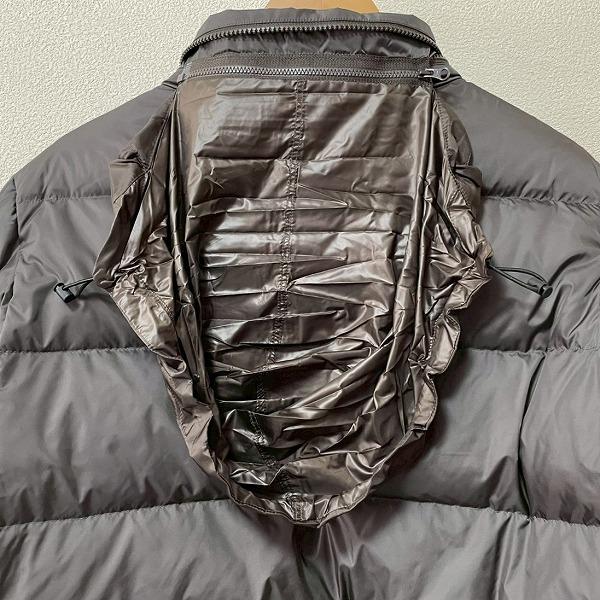 wnc パパス プラス Papas+ ダウンジャケット M 黒系 ワッペン ロゴ