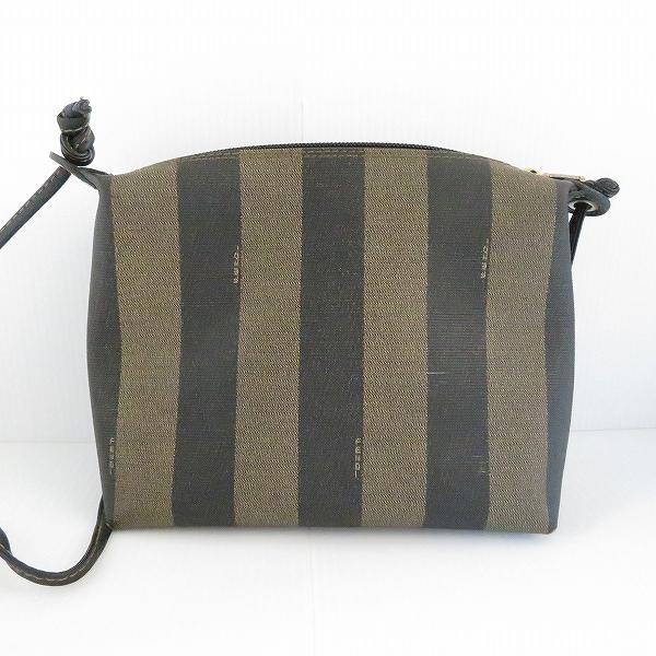 美品 FENDI フェンディ ペカン柄 ショルダーバッグ FFロゴ 茶×黒 anb フェンディ FENDI ショルダーバッグ ペカン ロゴ 黒 茶 レディース